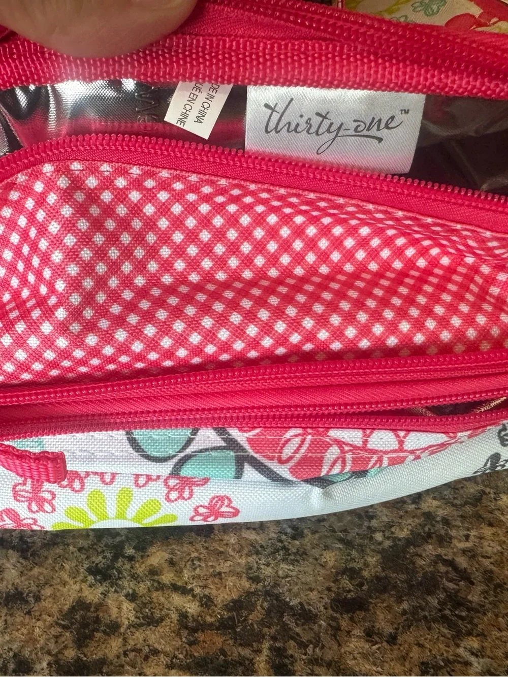Thirty One Perfect Party Thermal Casserole Picnic Carrier Citrus Medallion Large